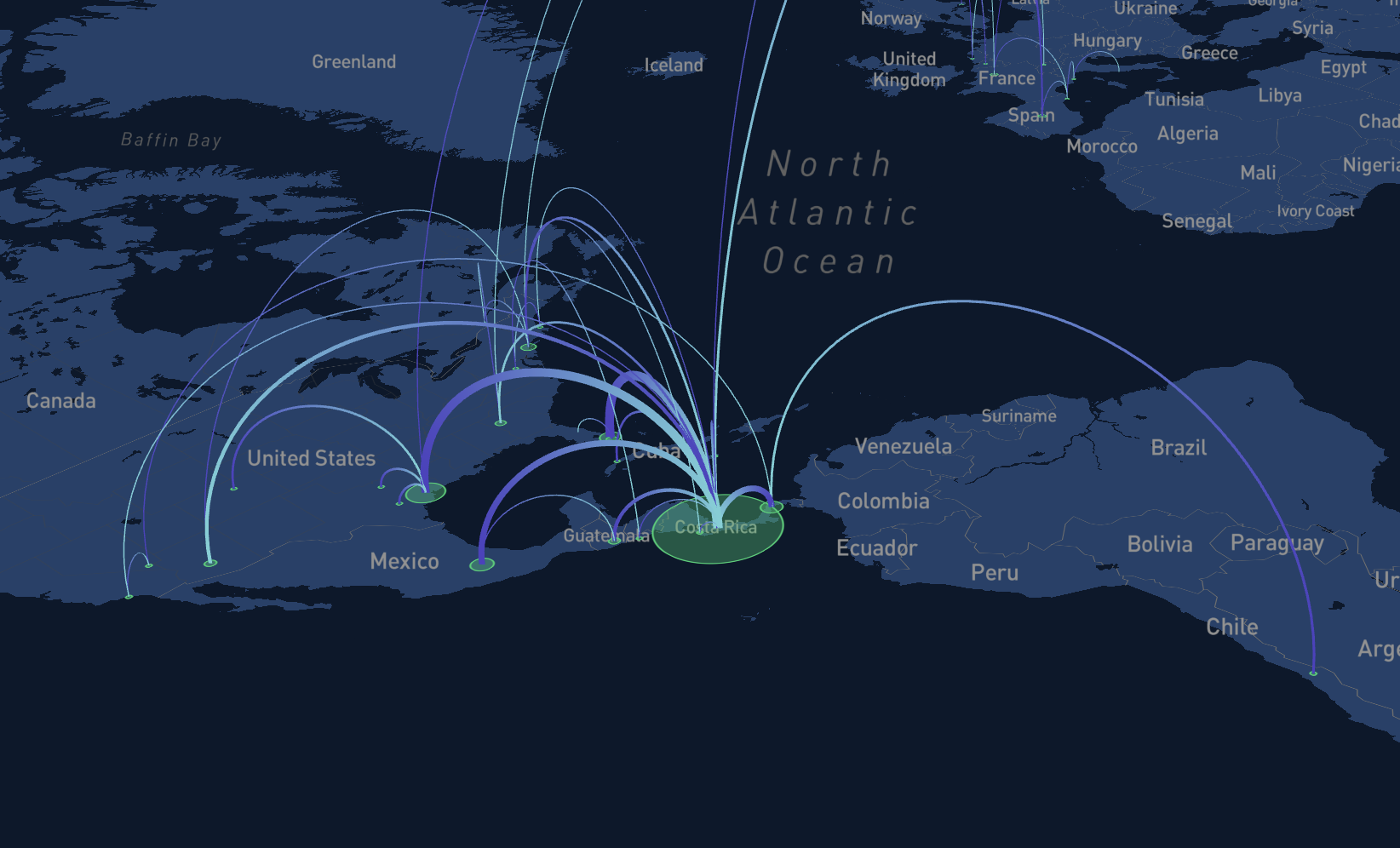 Daniel's Flight Map